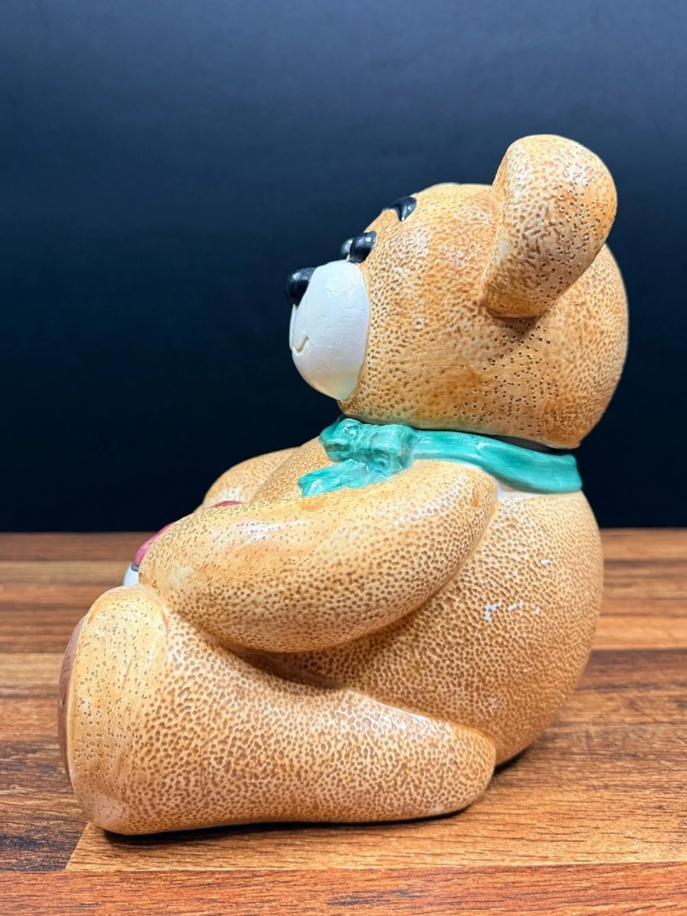 GKRO Teddy Bear with Basket of Apples Cookie Jar